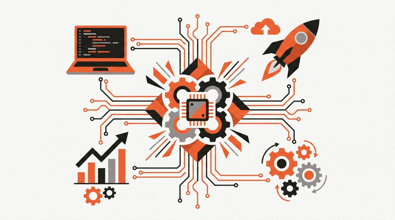 Cover illustration for “Entrepreneurial Operating System for Startup Teams”
