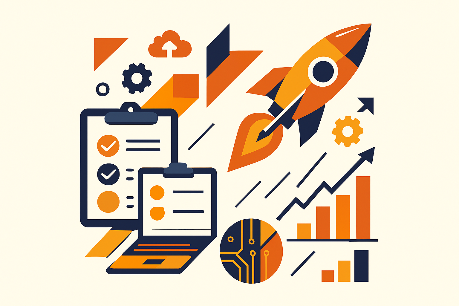 Cover illustration for “Project Plan Templates for Early-Stage Startups”