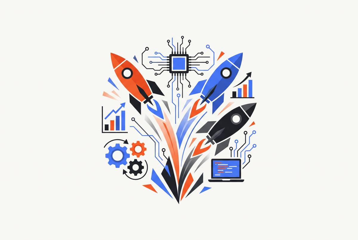 Cover illustration for “Indirect Competitor Examples From Breakout SaaS Startups”