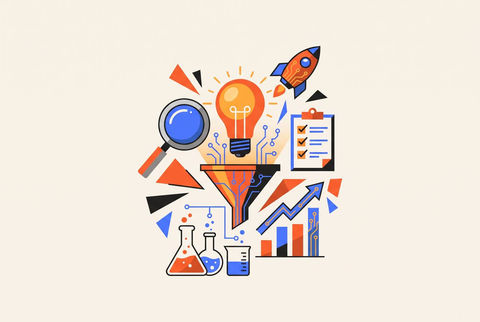 Cover illustration for “Startup Idea Validation Frameworks Used by YC Founders”