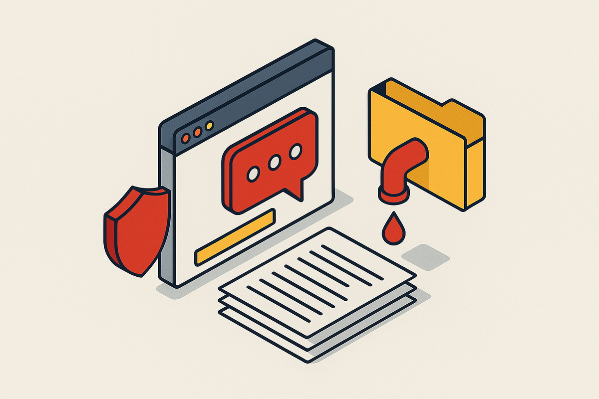 Cover illustration for “How LLM Applications Leak Data Through Prompt Responses”