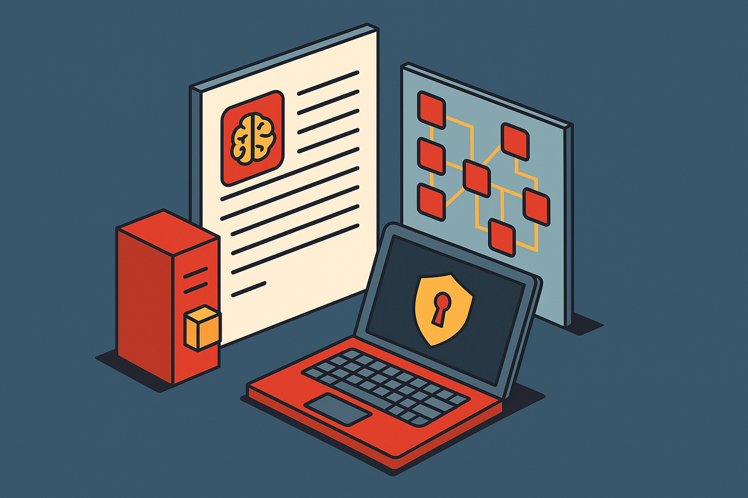 Cover illustration for “vendors mapping AI security tools to the OWASP LLM Top 10 framework”