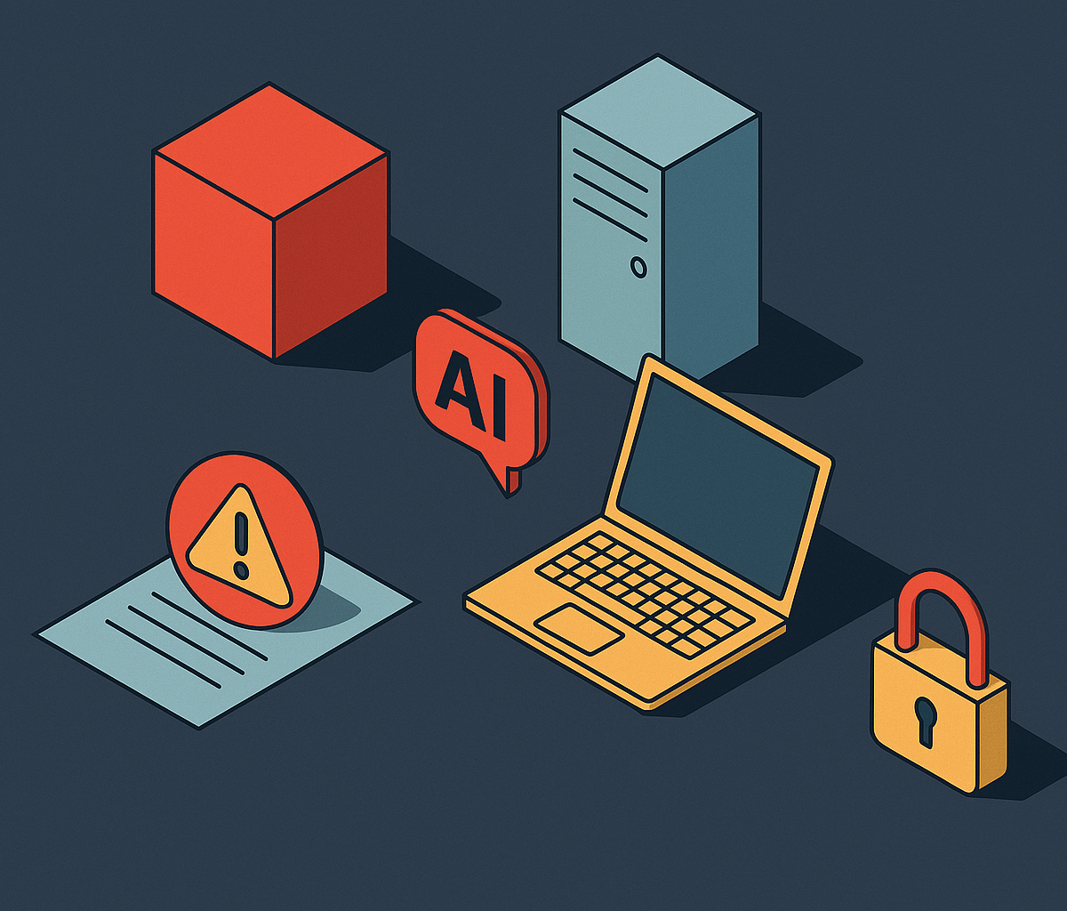 Cover illustration for “Shadow AI Risk from Unsanctioned LLM Tool Use”