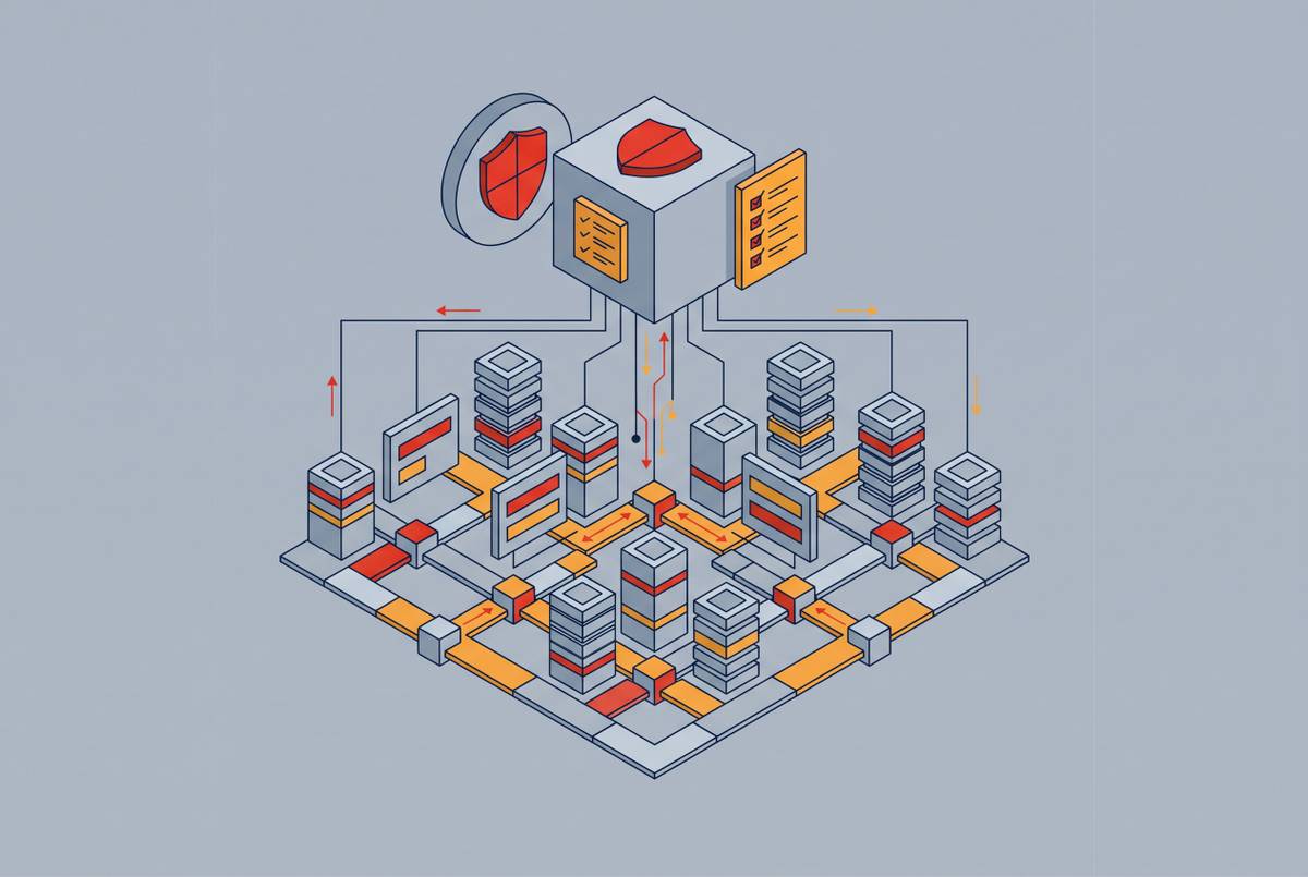 Cover illustration for “AI Governance Accountability Structures in Enterprises”