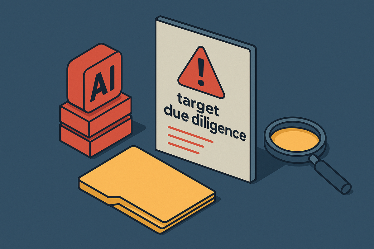 Cover illustration for “AI Risk in M&A Target Due Diligence”