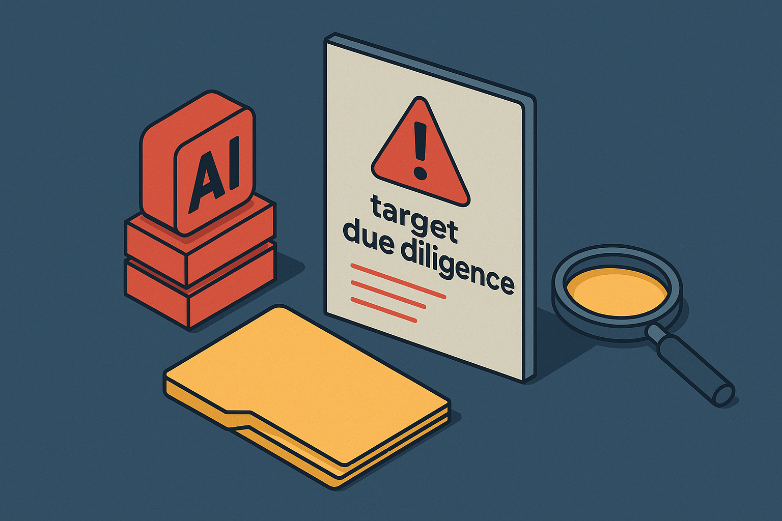 Cover illustration for “AI Risk in M&A Target Due Diligence”