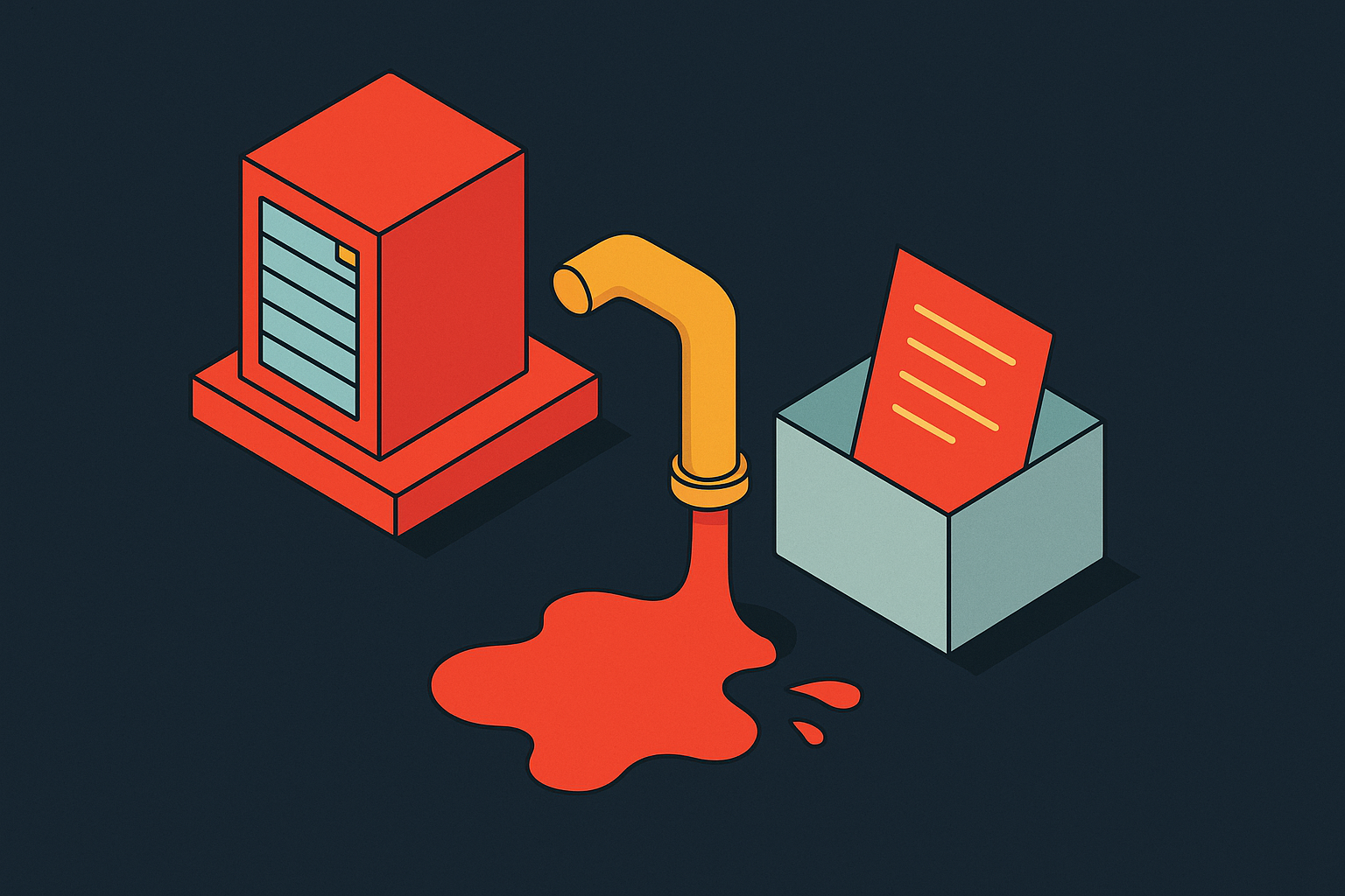 Cover illustration for “How LLMs Leak Training Data”