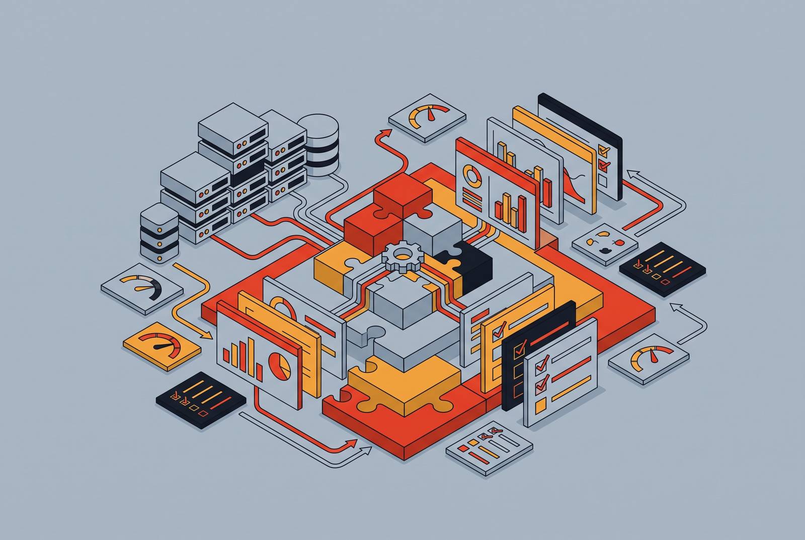 Cover illustration for “NIST AI RMF Implementation for Enterprise AI Systems”