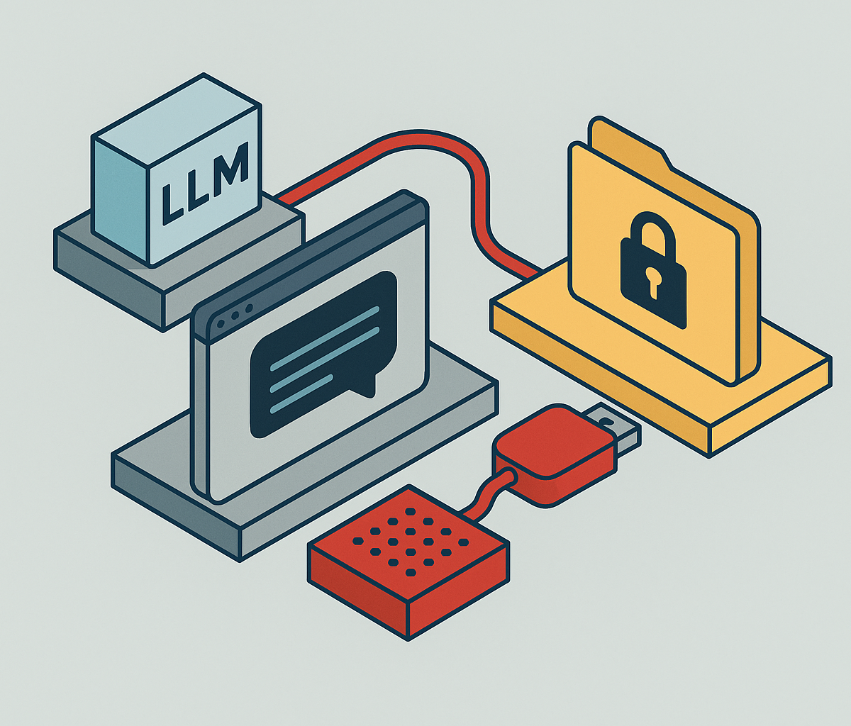 Cover illustration for “Data Exfiltration Through LLM Tool Calls”
