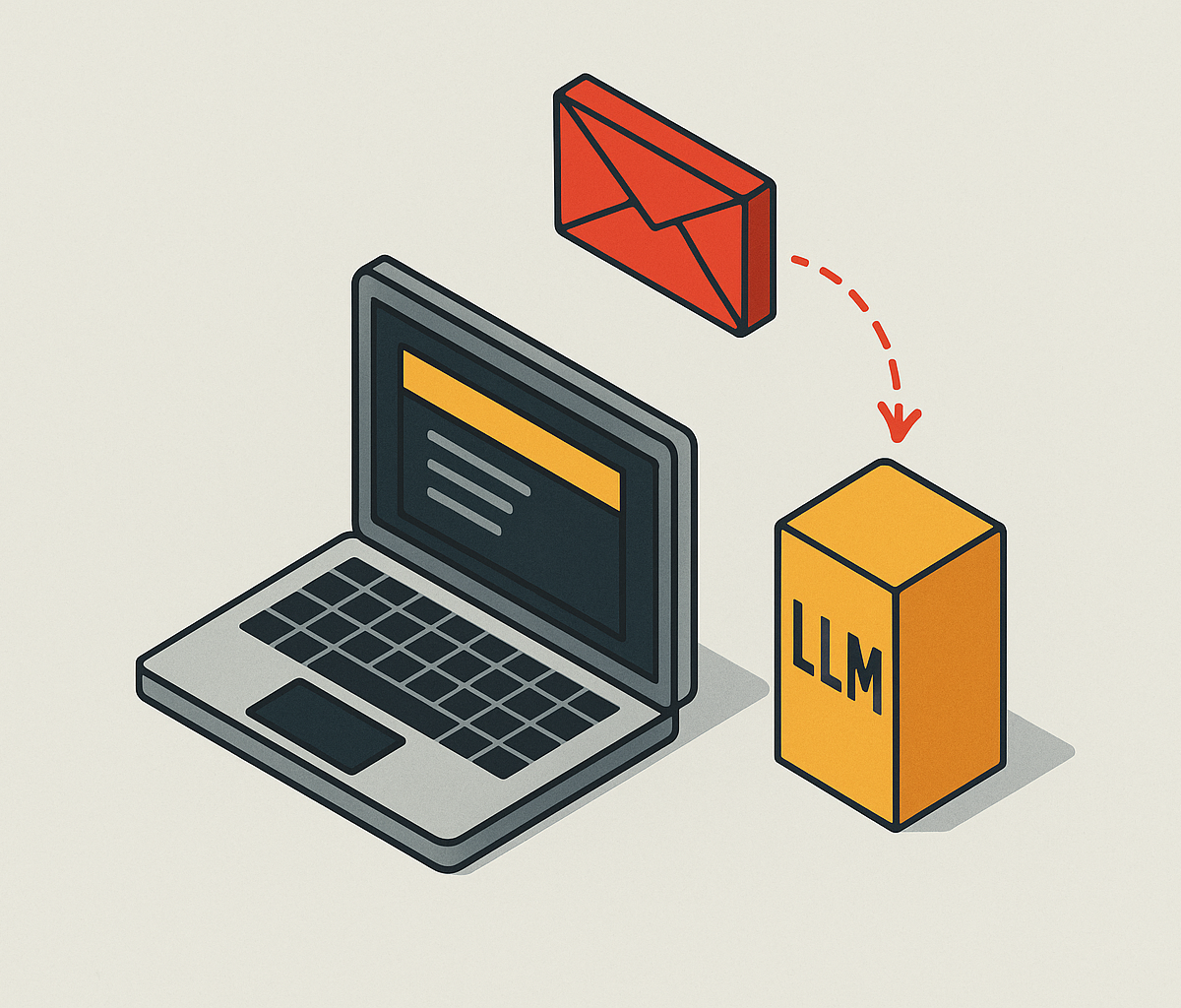 Cover illustration for “Covert Data Exfiltration via LLM Markdown Rendering”