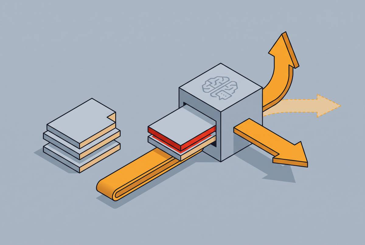 Cover illustration for “Indirect Prompt Injection via Retrieved Documents”