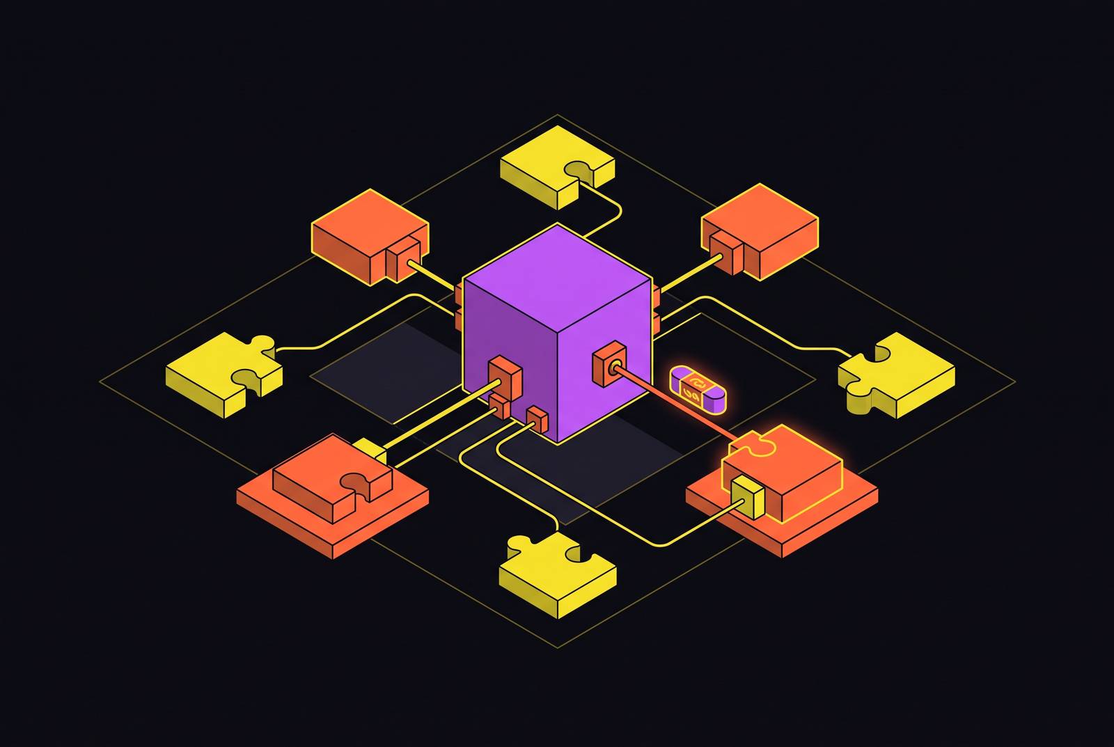 Cover illustration for “Indirect Prompt Injection via Third-Party Plugins”