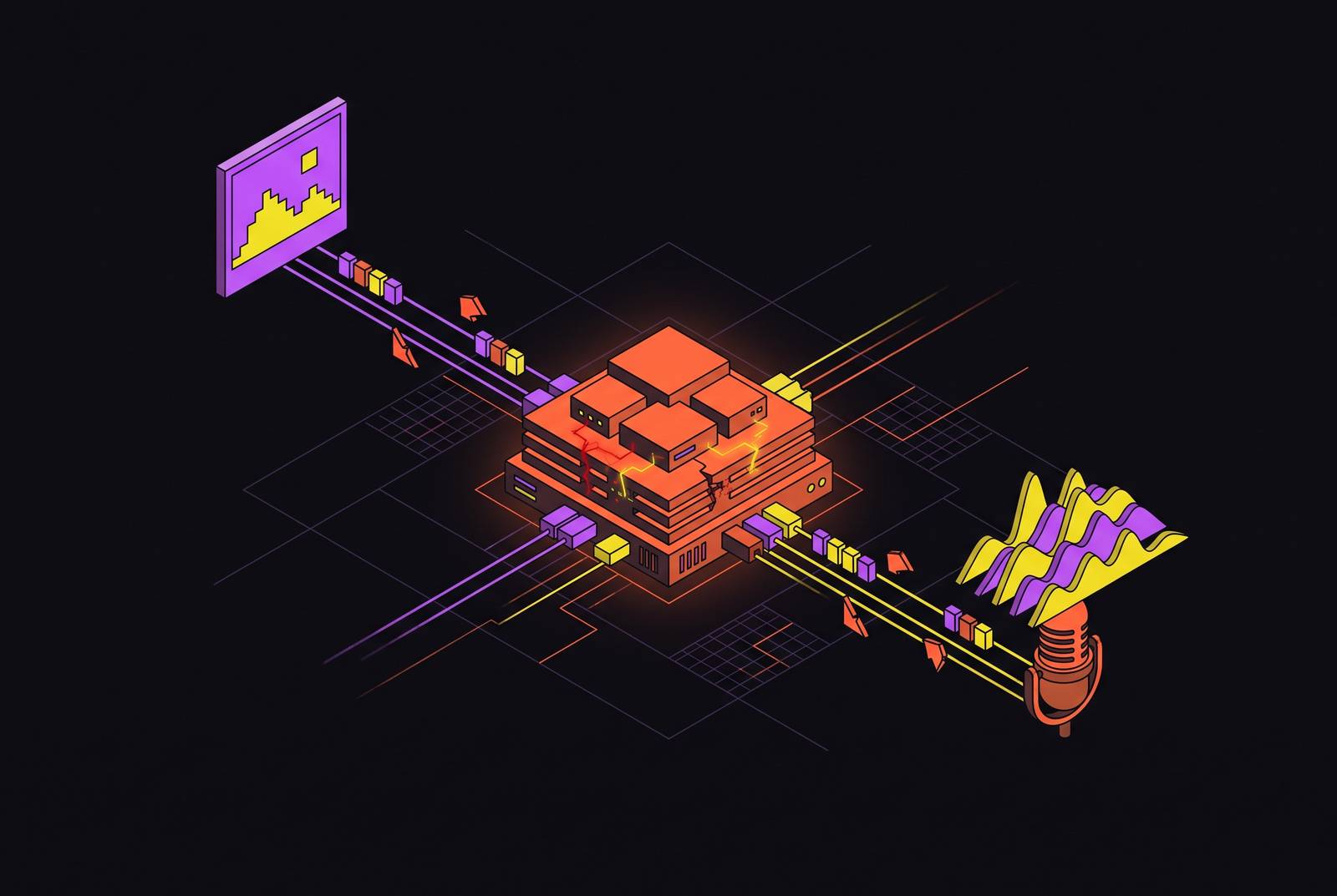 Cover illustration for “Multimodal Prompt Injection via Image and Audio Inputs”