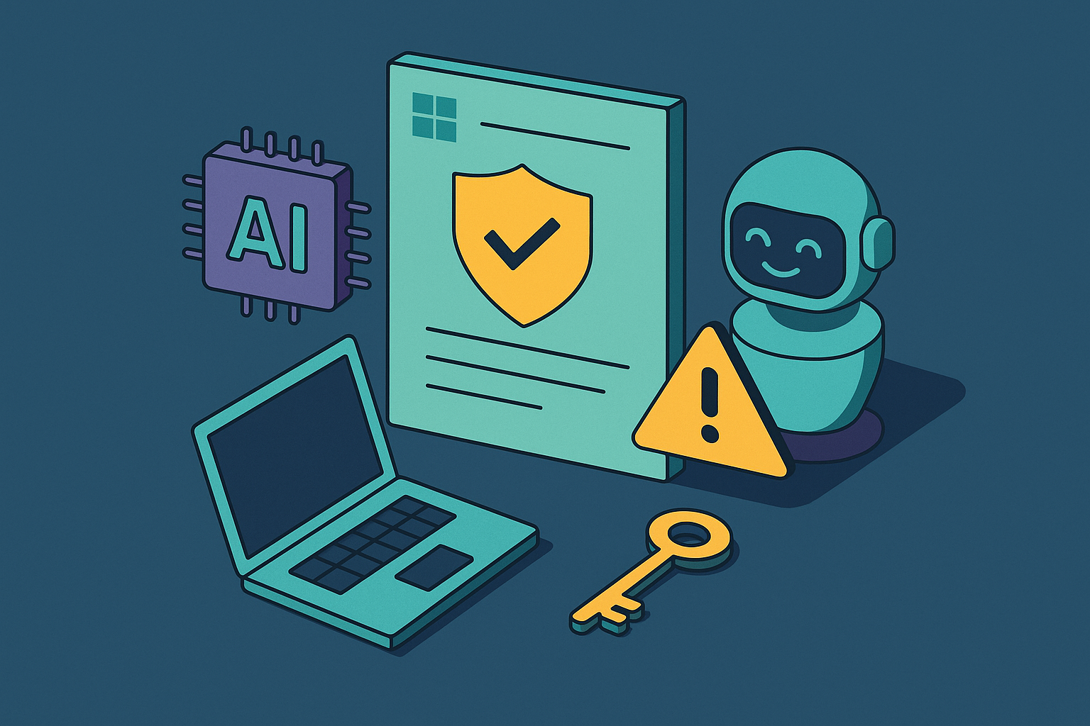 Cover illustration for “AI Copilot Vulnerabilities Disclosed in Microsoft Security Update Guides”