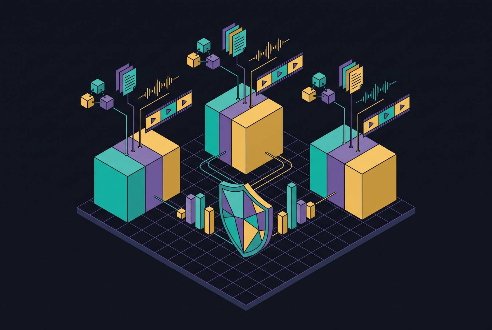 Cover illustration for “Multimodal AI Product Security Comparison for Enterprise Use Cases”