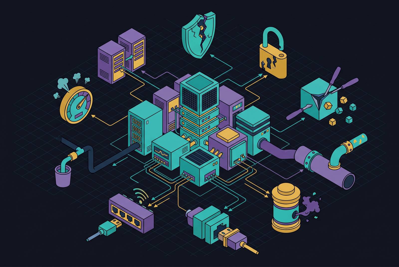 Cover illustration for “OWASP LLM Top 10 Vulnerability Instances in Production Enterprise Deployments”