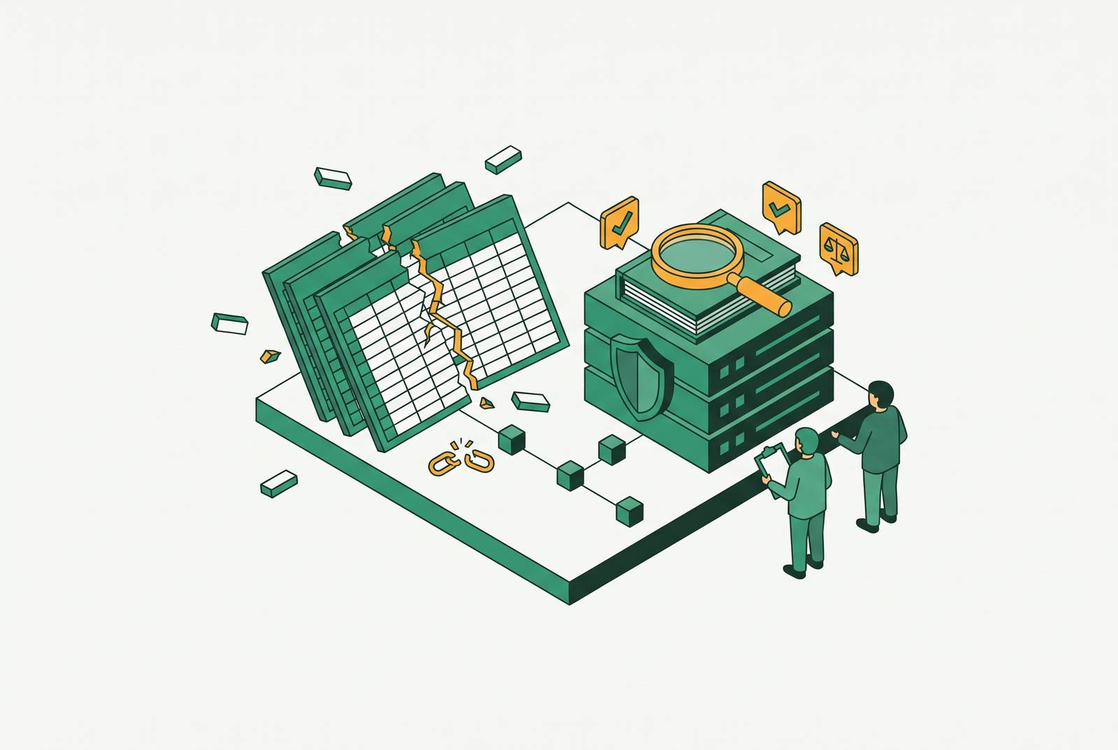 Cover illustration for “How Mid-Market SaaS Finance Teams Evaluate Commission Software After Spreadsheets Break Audit Requirements”