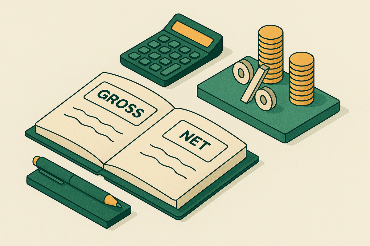 Cover illustration for “Gross Commission vs Net Commission Calculation”