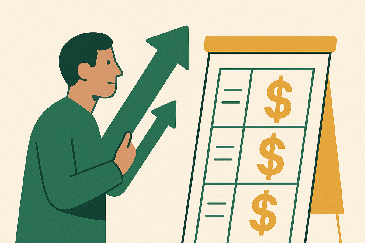 Cover illustration for “Sales Incentive Plan Examples for B2B Sales Roles”