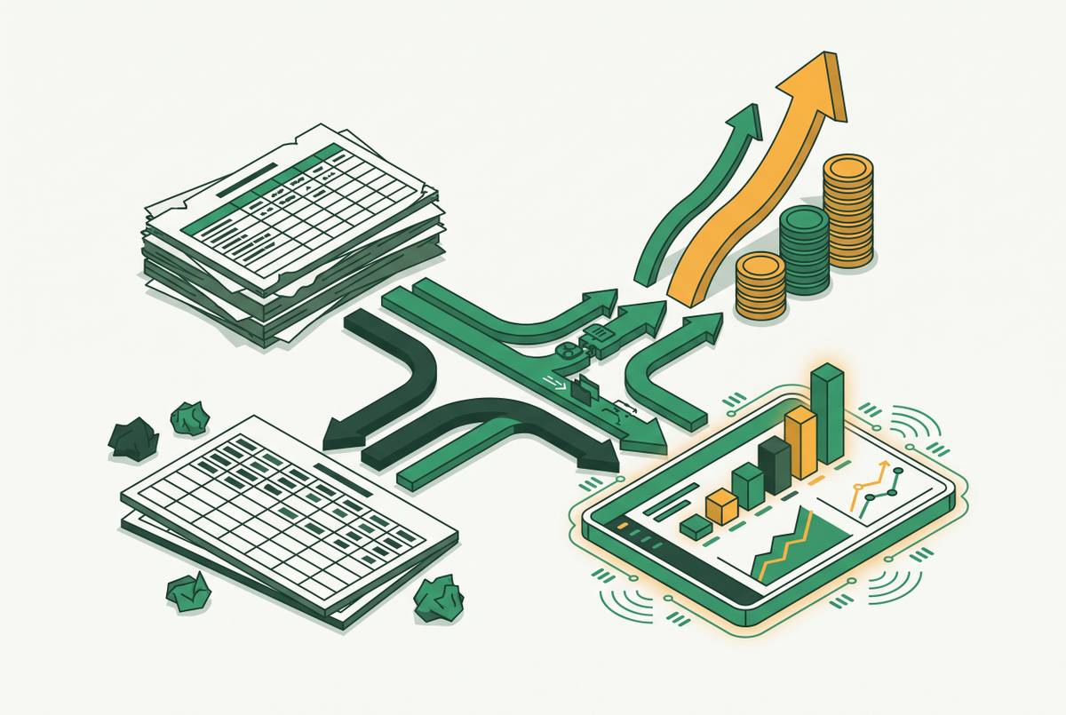 Cover illustration for “ROI of Commission Software Replacing Manual Spreadsheet Processes”