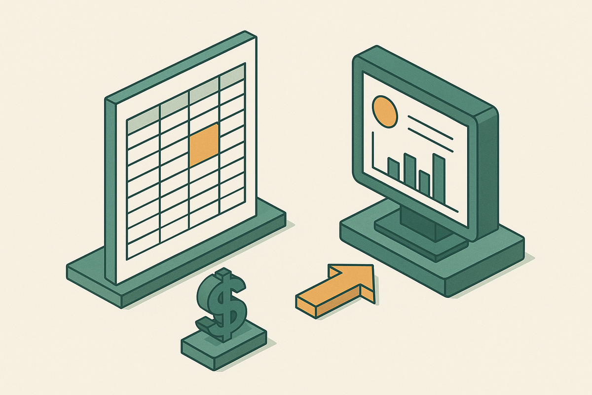 Cover illustration for “Spreadsheet-Based Commission Tools vs Dedicated Software”