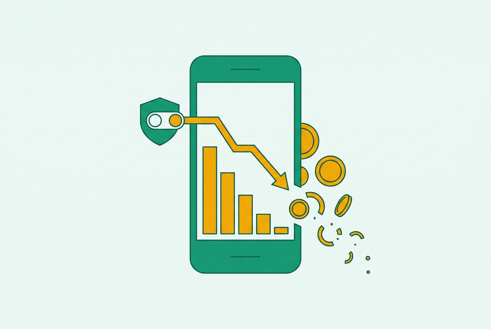 Cover illustration for “Mobile Measurement Partner Revenue Decline After ATT Rollout”