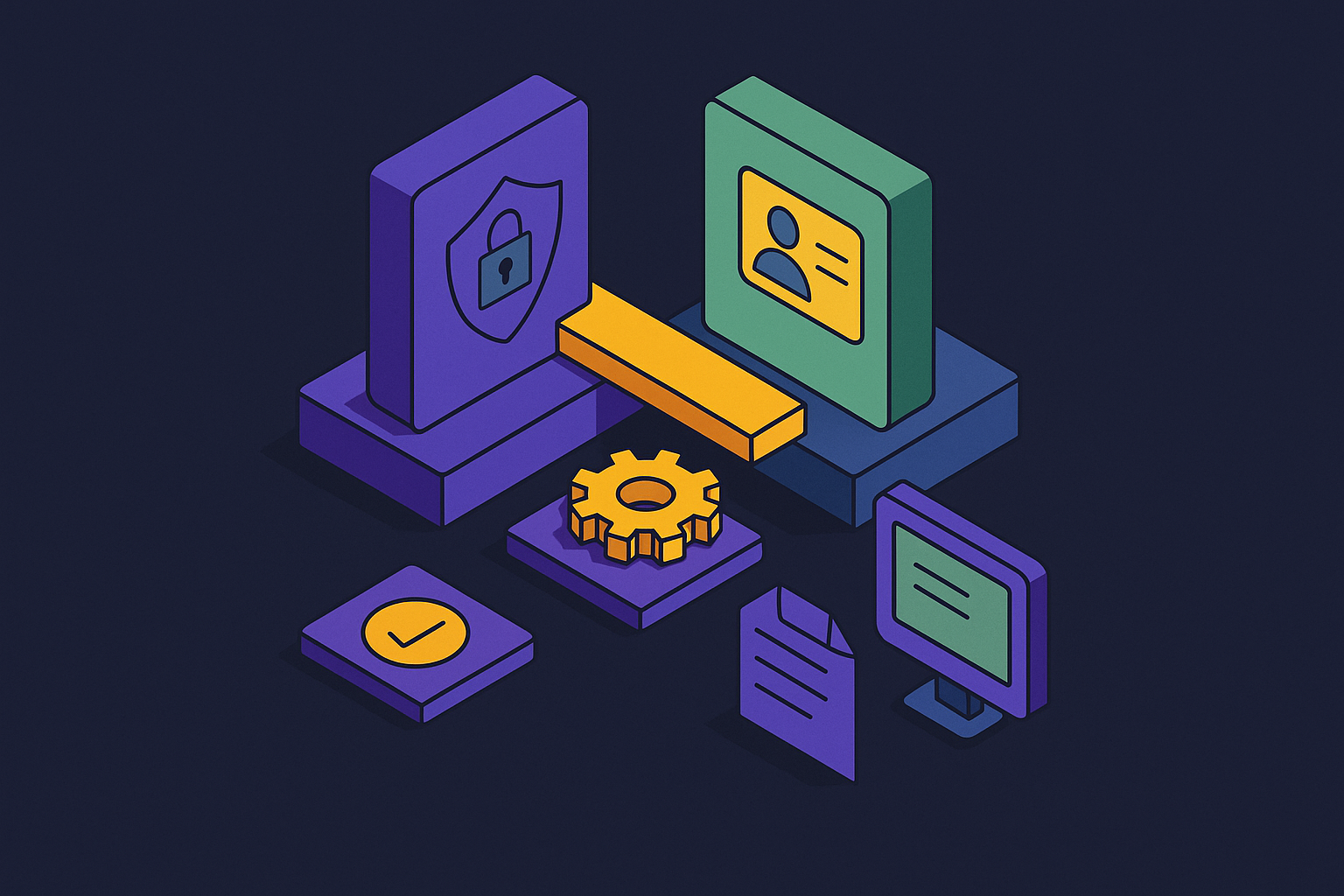 Cover illustration for “SSO vs SAML Protocol Distinctions”