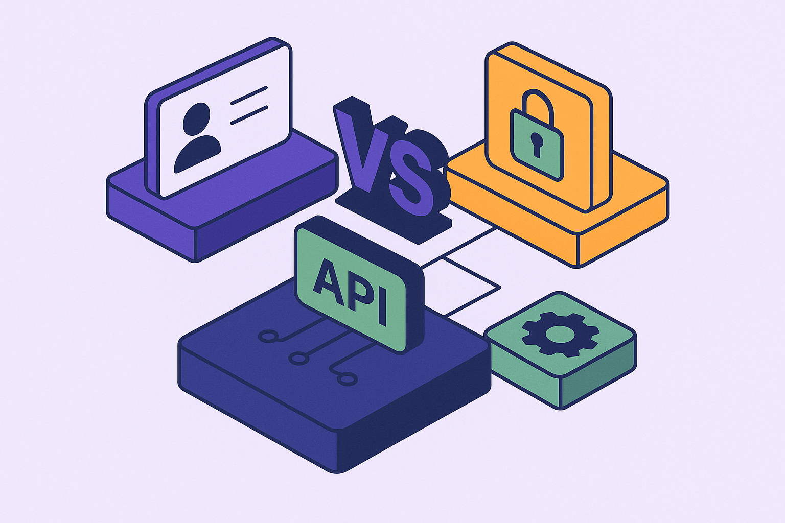 Cover illustration for “SSO vs OAuth in Agentic API Access”