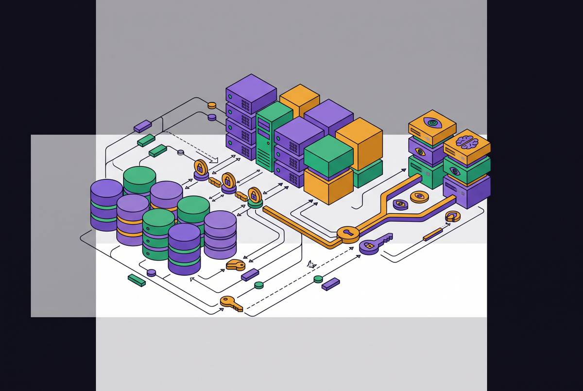 Cover illustration for “Identity-Aware Data Mapping for AI-Accessible Datastores”