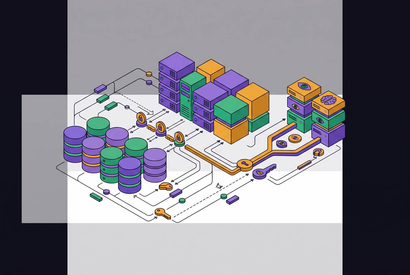 Cover illustration for “Identity-Aware Data Mapping for AI-Accessible Datastores”