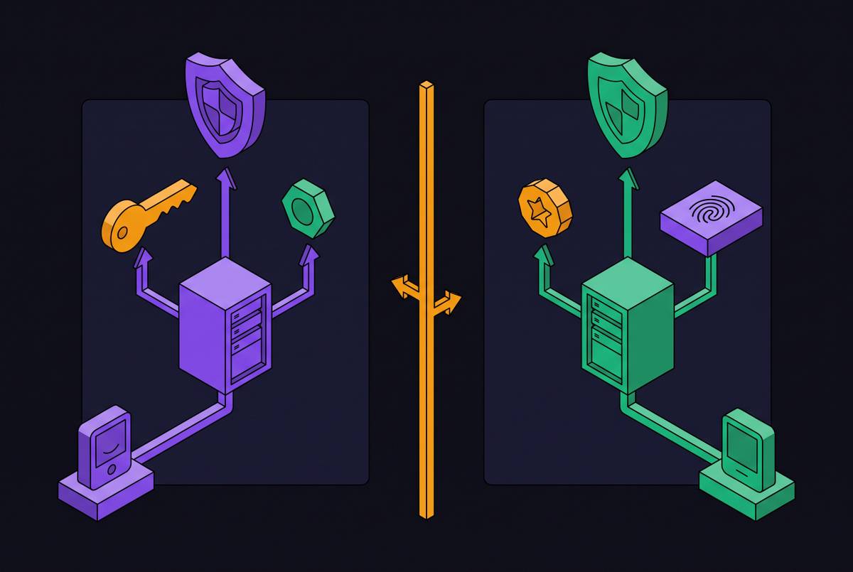 Cover illustration for “OIDC vs SAML for Enterprise Authentication”