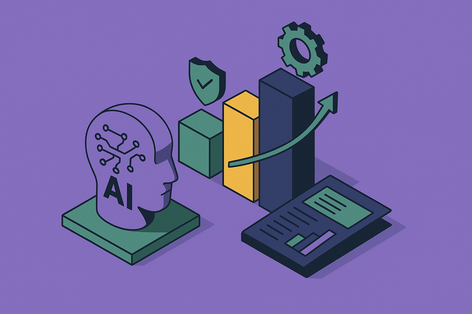 Cover illustration for “AI Agent Governance Maturity Models for Enterprises”