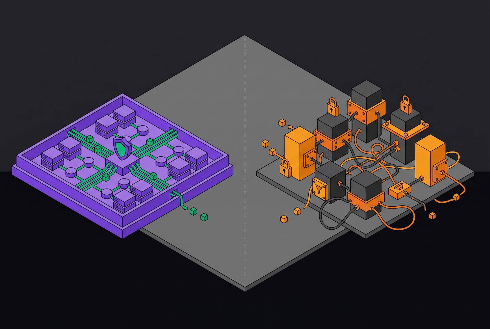 Cover illustration for “Evaluating Purpose-Built MCP Governance Platforms Against Patchwork Privacy Tooling for Agentic Workflows”