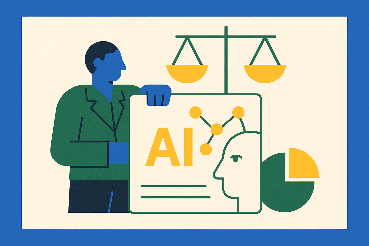 Cover illustration for “AI Governance as Enterprise Competitive Advantage”