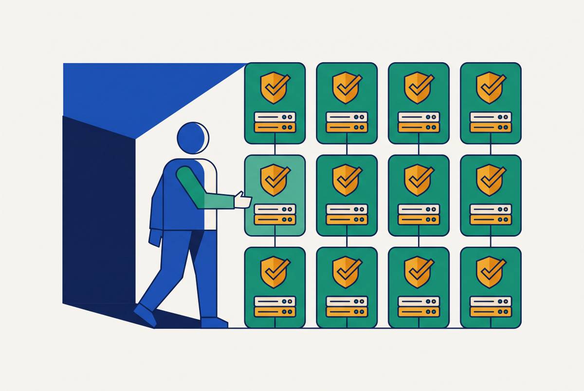 Cover illustration for “IT-Approved MCP Server Catalogs That Keep Developers Out of the Shadows”