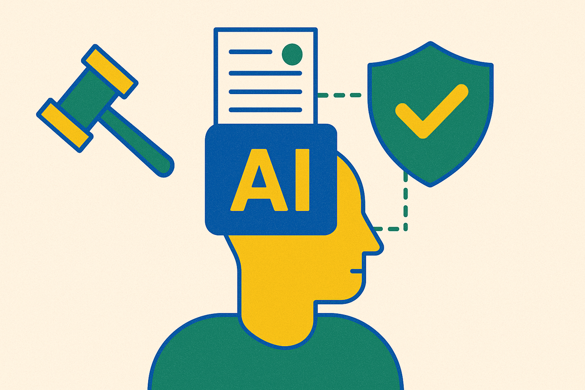 Cover illustration for “Enterprise AI use and compliance”