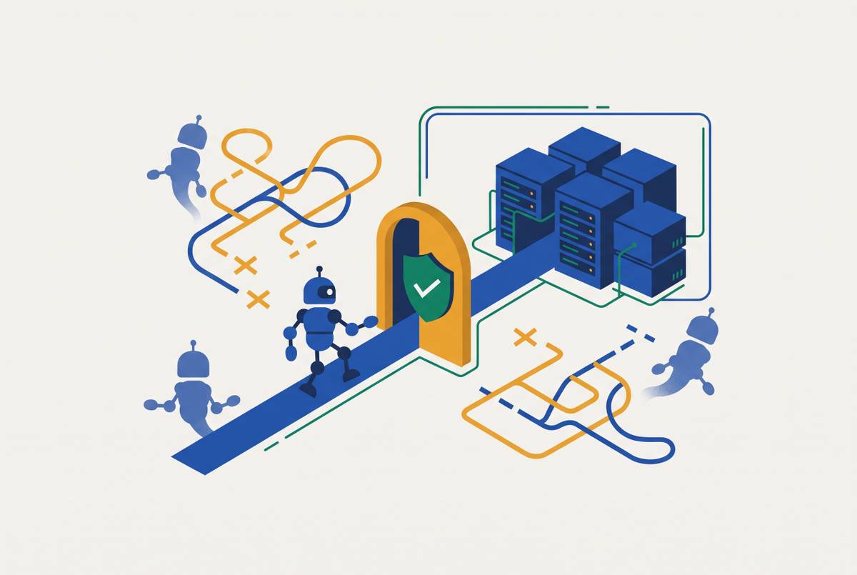 Cover illustration for “Sanctioned MCP Server Access as the Productivity-Safe Answer to Shadow AI”