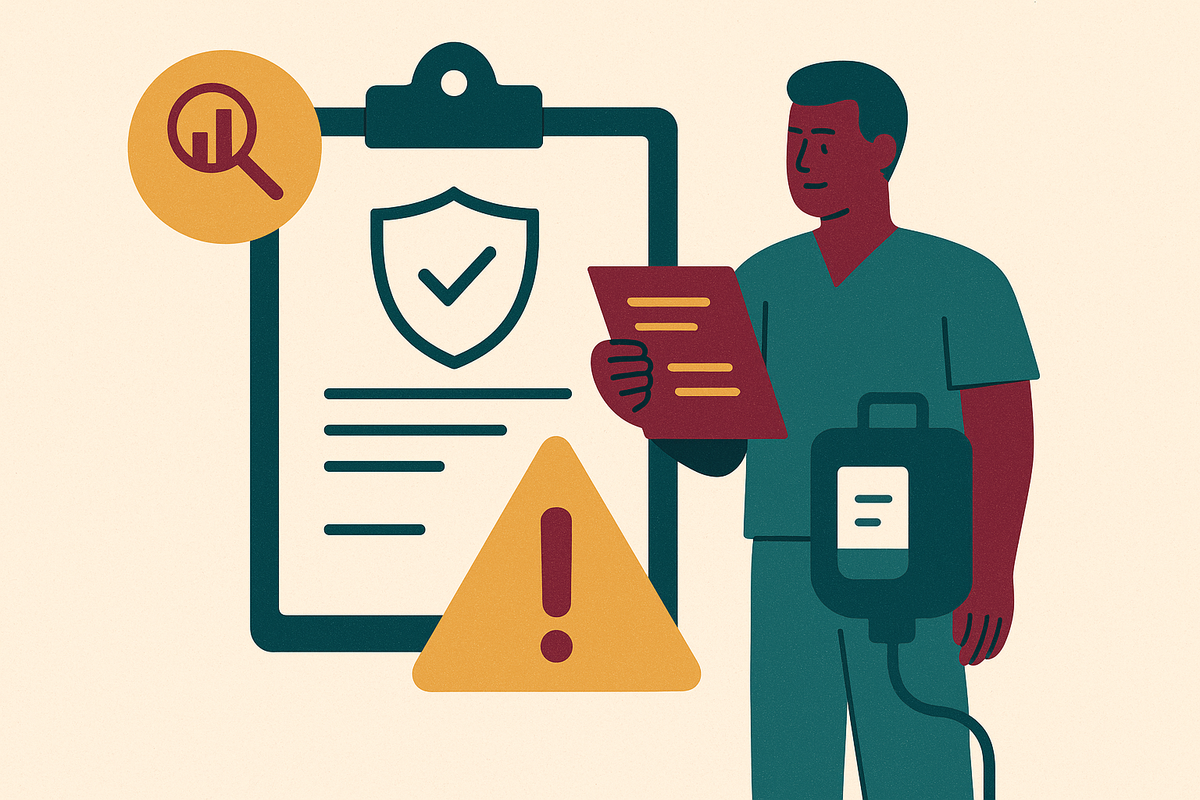 Cover illustration for “HRSA Audit Risk and 340B Compliance Documentation for Infusion Groups”