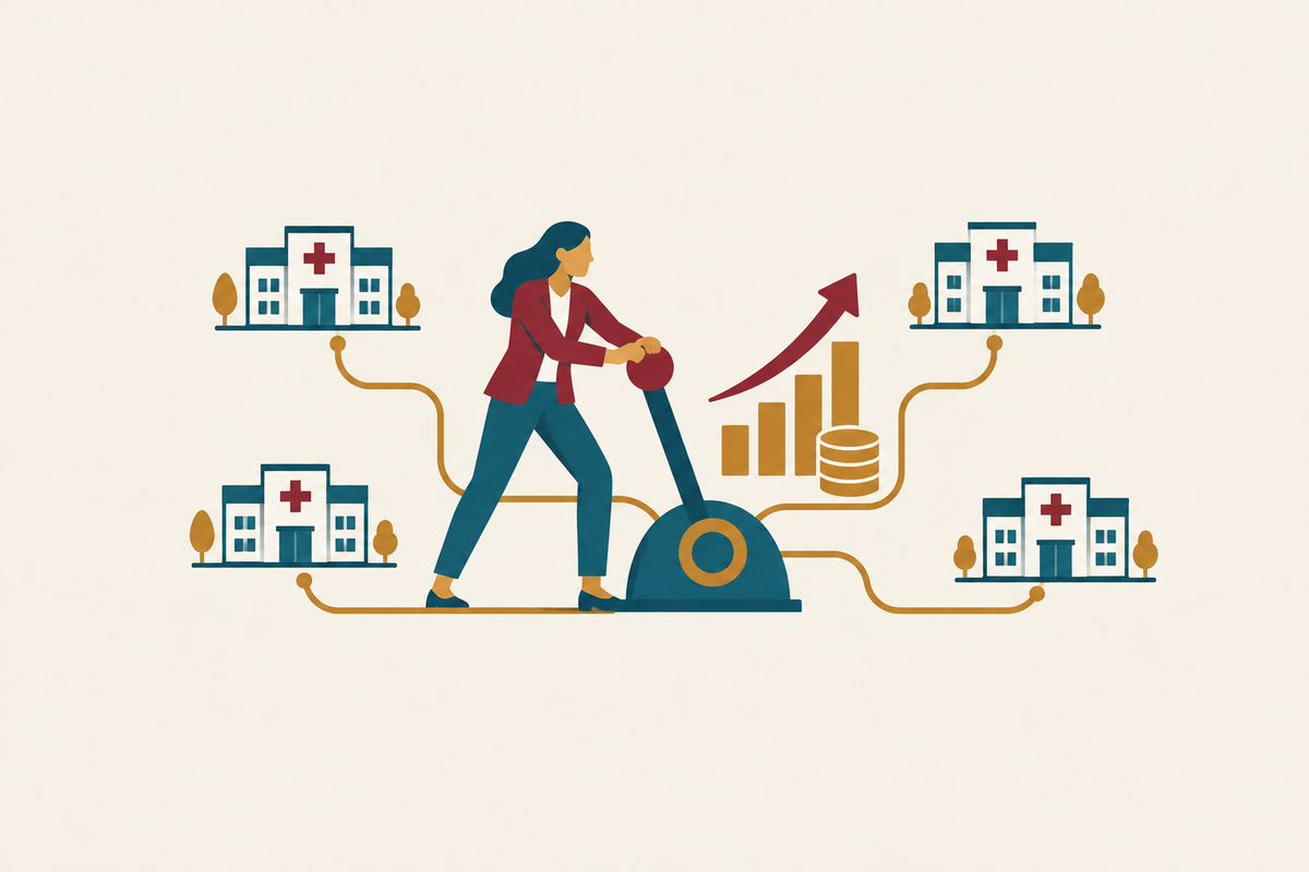 Cover illustration for “Structural Levers That Drive Infusion Reimbursement Improvement Across a Multi-Site Platform”