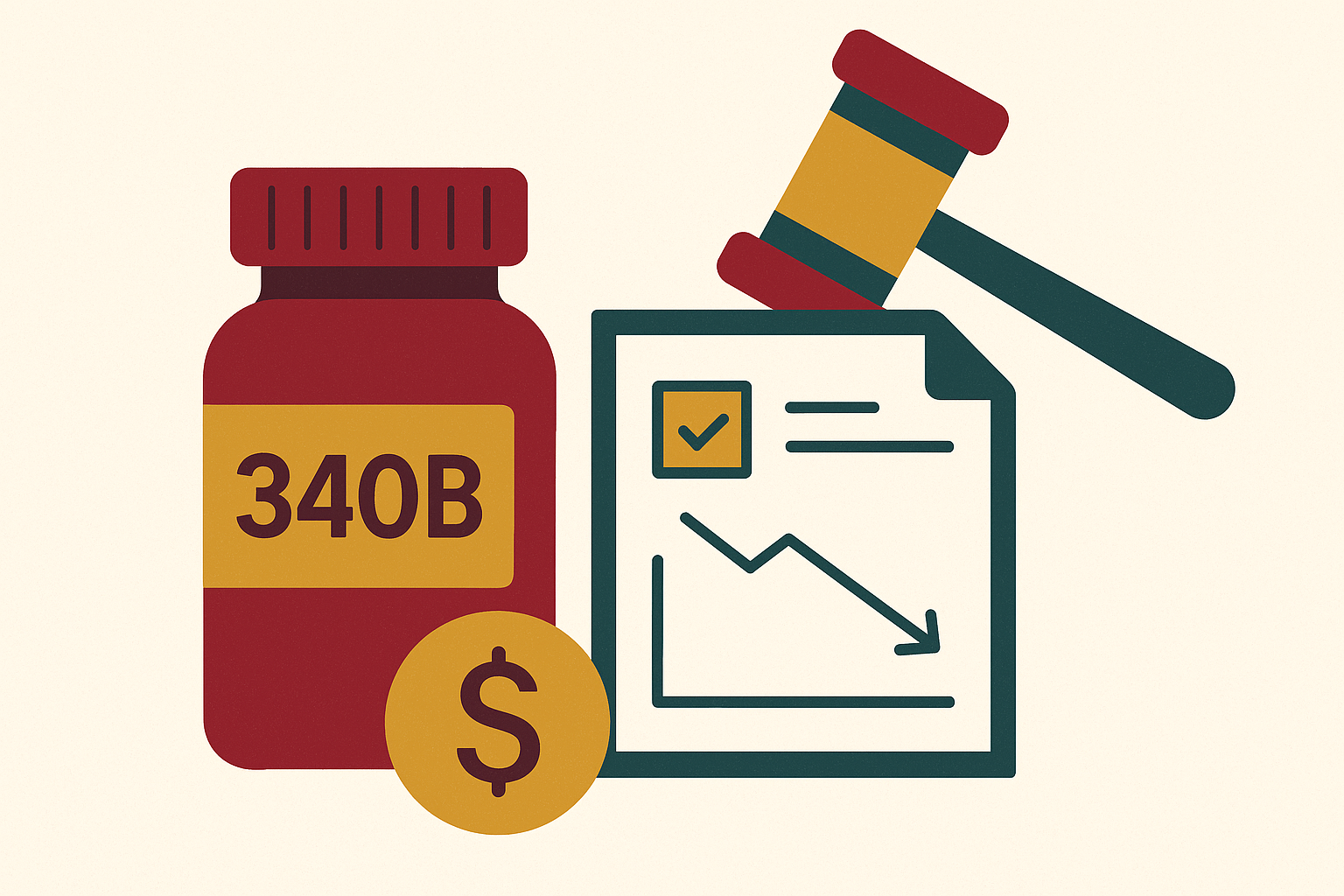 Cover illustration for “Commercial Payer 340B Reimbursement Policy Changes”