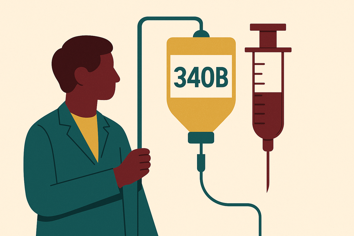 Cover illustration for “State-Level 340B Payer Access Laws and Infusion Reimbursement”