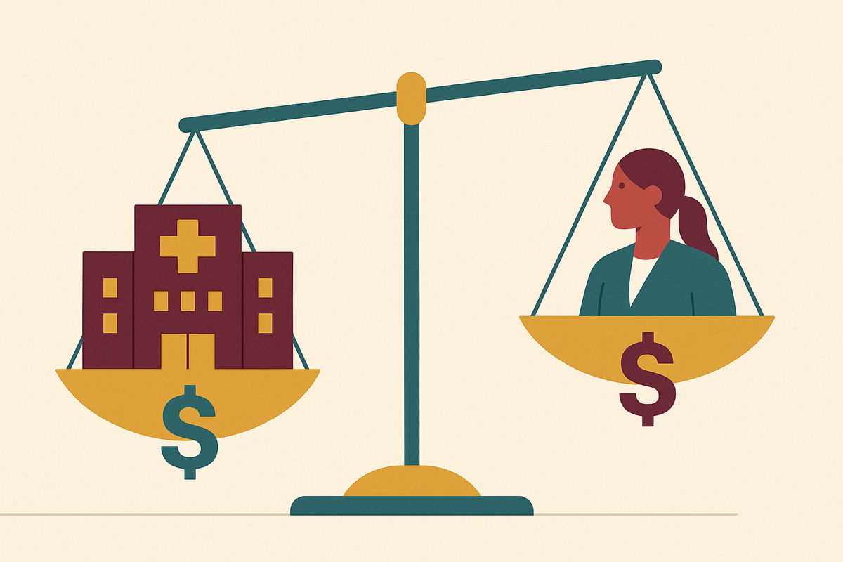 Cover illustration for “HOPD vs Freestanding Infusion Center Reimbursement Comparison”
