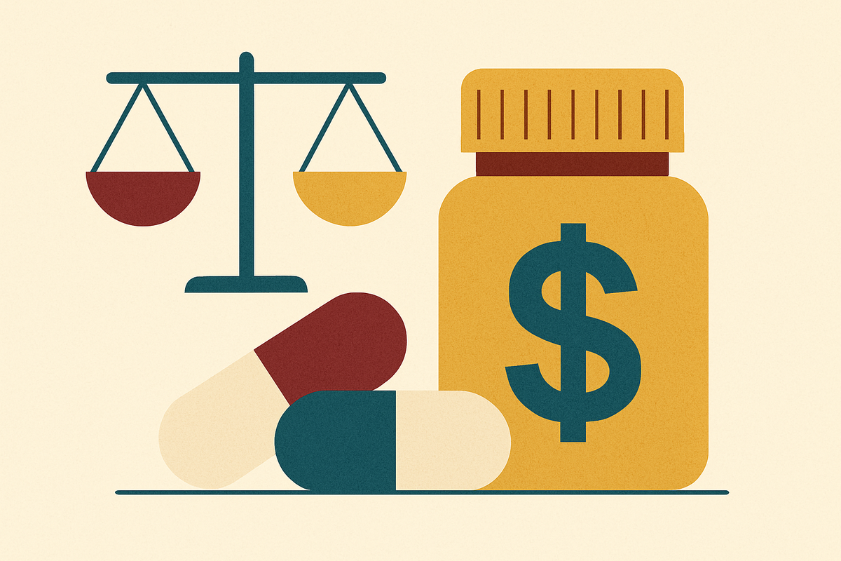 Cover illustration for “Biosimilar Substitution Financial Risk in Buy-and-Bill”