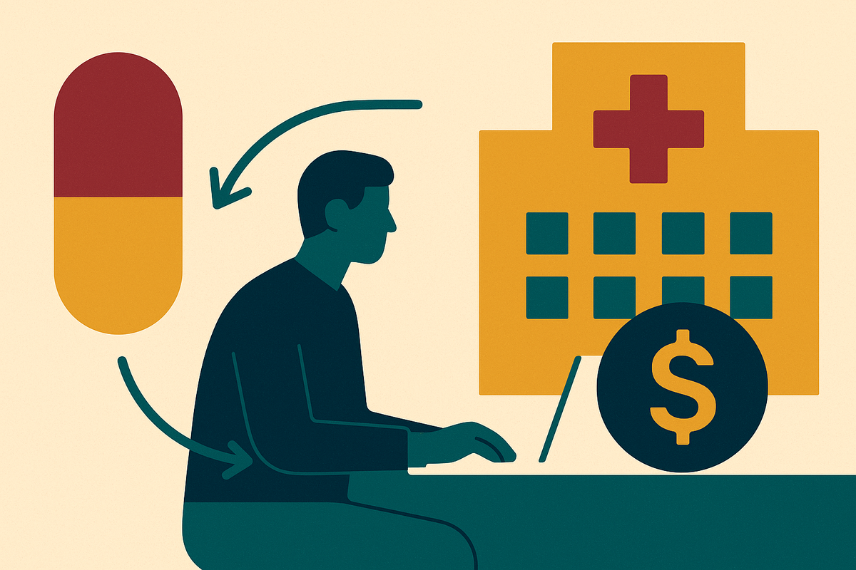 Cover illustration for “340B and Site-of-Care Financial Interaction in Mixed-Setting Platforms”