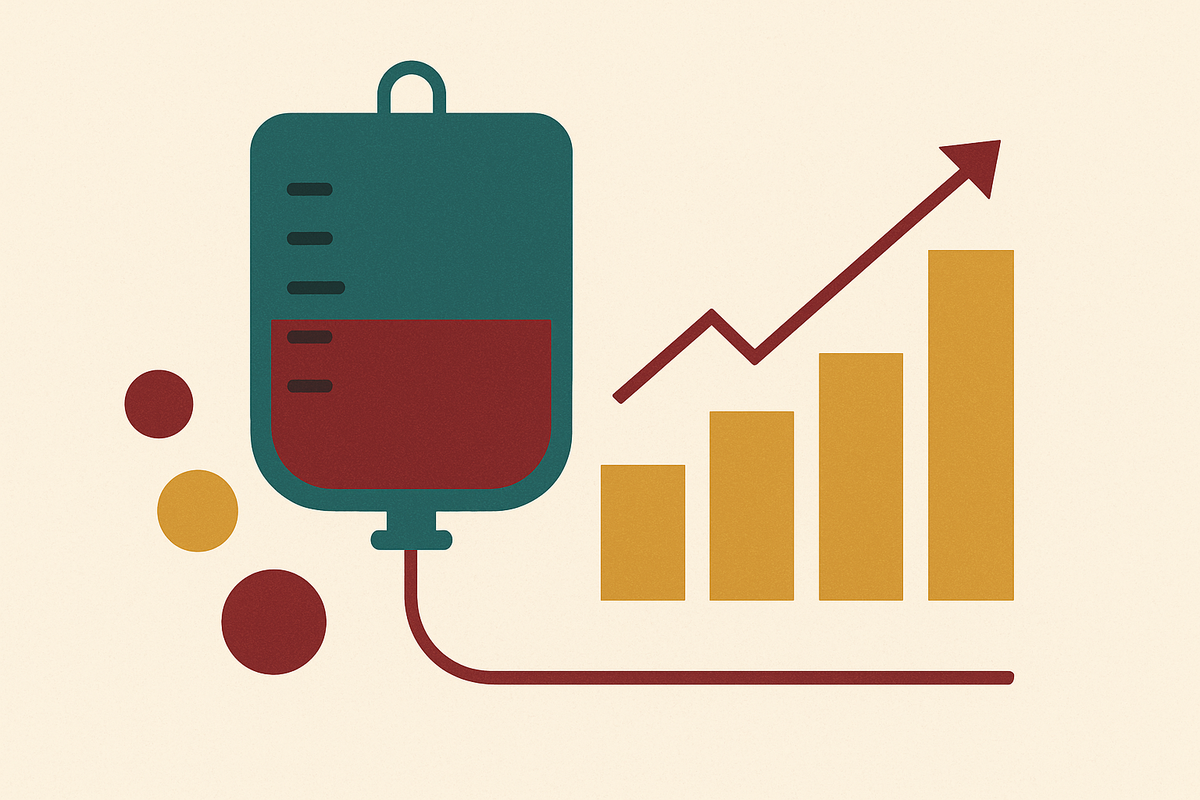 Cover illustration for “Spread Economics for High-Volume Infusion Biologics”