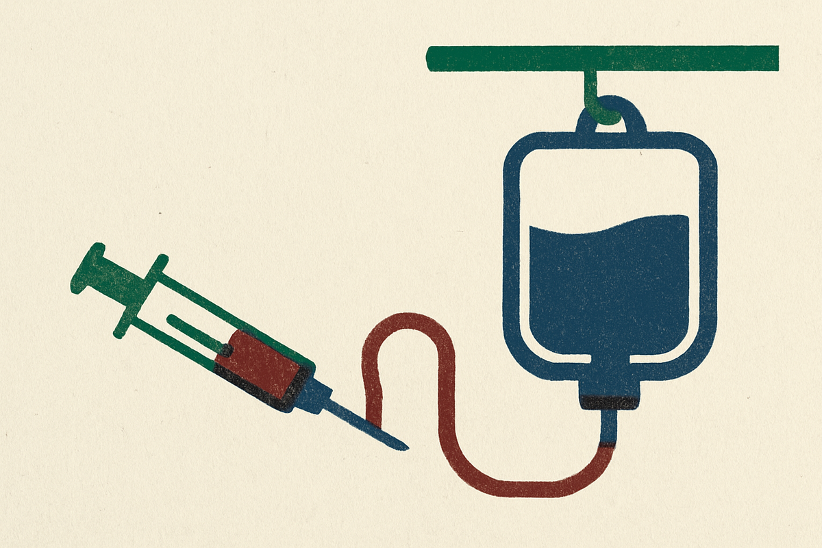 Cover illustration for “Injection and Infusion Coding Examples for Common Scenarios”