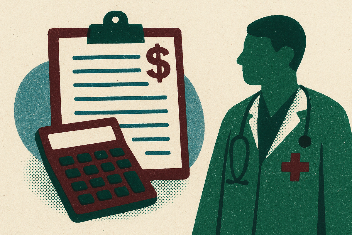 Cover illustration for “Accounts Receivable in Healthcare Revenue Cycle”
