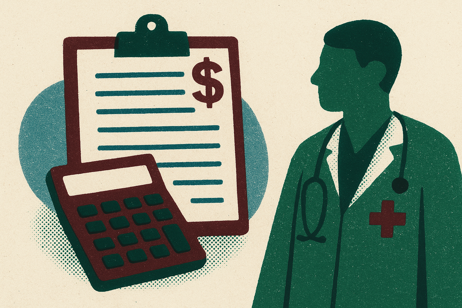 Cover illustration for “Accounts Receivable in Healthcare Revenue Cycle”