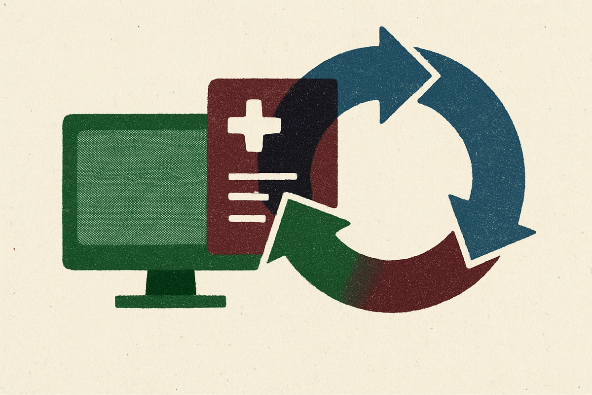 Cover illustration for “RCM Cycle Steps in Medical Billing”