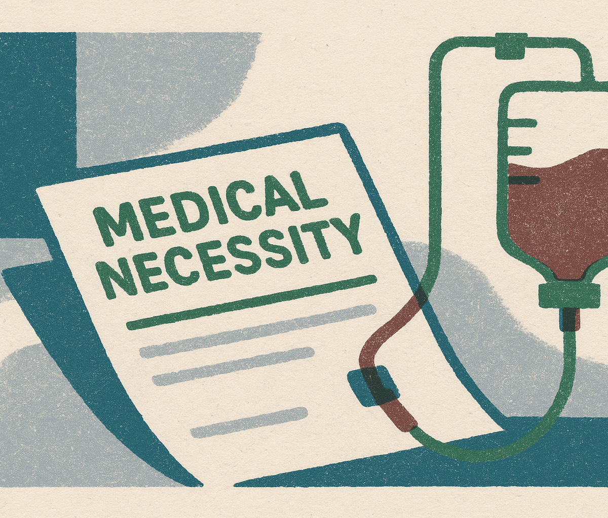 Cover illustration for “Medical Necessity Documentation for Infusion Claim Denials”